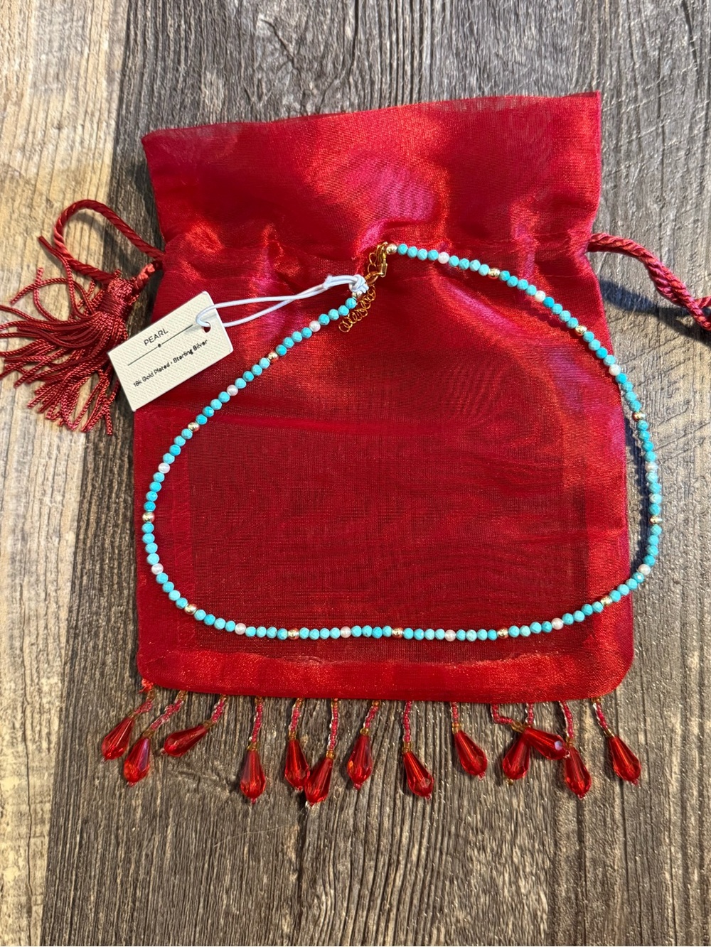 Beaded Turquoise Necklace
